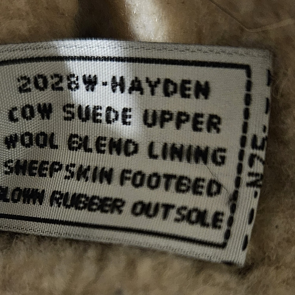 BEARPAW Womens Suede Hayden Winter Wedge Hickory II Boots Size 7 Pre-Owned EUC - Picture 6 of 7